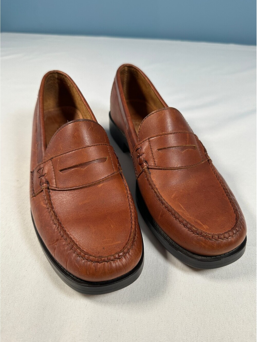 G.H. Bass Weejuns Katherine Brown Leather Penny Loafers Shoes Women's Size 9 M
